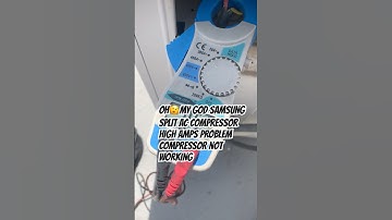 OH🫨MY GOD SAMSUNG SPLIT AC COMPRESSOR HIGH AMPS PROBLEM VLOG 38 #junaidvlooger #shorts #ac260 #ac