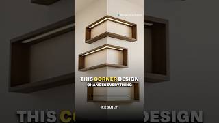 Best Way to Utilise Wall Corners at Home | Floating Shelves + LED Strip Design India