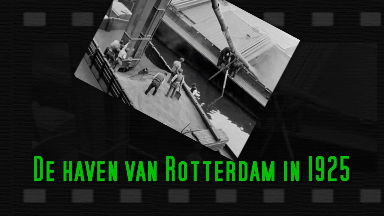 De haven van Rotterdam in 1925