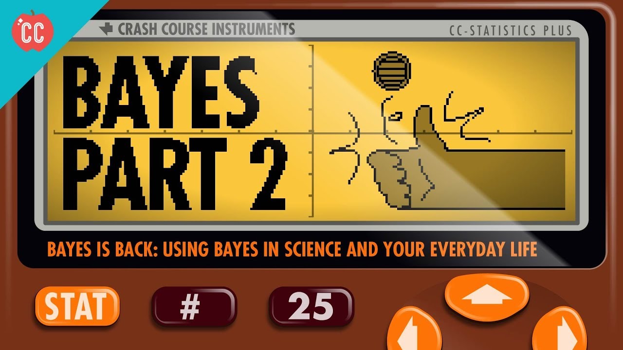 ⁣Bayes in science and everyday life: Crash Course Statistics #25