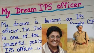 Famous My dream become IPS officer#my dream#essay#paragraph#10 lines Profile