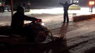 Snowmobile drag race Sled Fest 2014 Wasaga Beach