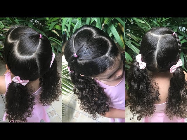 Penteado infantil para ESCOLA rápido - Maria Chiquinha de coração