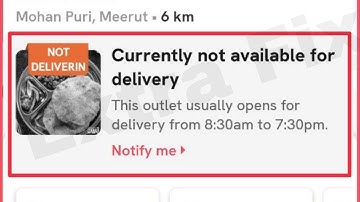Zomato Fix Currently not available for delivery This outlet usually opens Problem Solve
