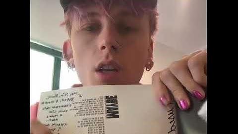 Machine Gun Kelly: Insta Live (Mainstream Sellout Zine) (3-14-22)