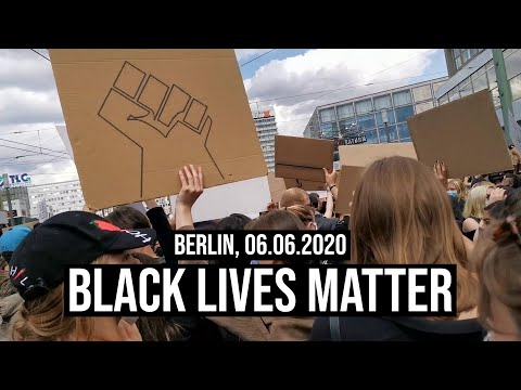 06.06.2020 #Berlin #BlackLivesMatter-#Demo auf #Alexanderplatz nach George Floyd-#Mord #GeorgeFloyd