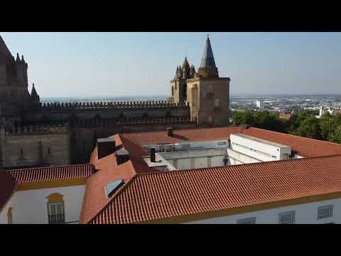 Templo Romano in Évora - Drone view