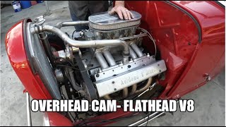 Rare 1948 Overhead Cam Ford Flathead V8 Motor.   Aardema & Braun