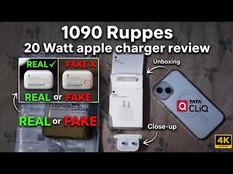 Apple 20W Charger from Tata CLiQ – Original or Fake? Honest Review ⚡