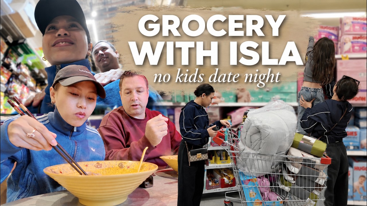DATE NIGHT NAMIN NI MISTER WITHOUT KIDS! GANITO KAMI MAG GROCERY NI ATE ISLA! ❤️ | rhazevlogs