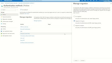 MFA Authentication Methods Policy (Migration)