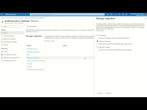MFA Authentication Methods Policy (Migration)