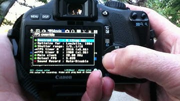 Magic Lantern ISO and FPS Override feature demonstration