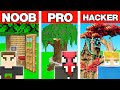 NOOB VS PRO VS HACKER DEVASA AĞAÇ EV YAPI KAPIŞMASI - Minecraft