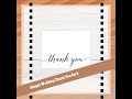 Simple Wedding Thank You Card