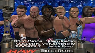 WWE Raw 2: Battle Royal - Randy Orton vs Goldberg vs Booker T vs Chris Jericho vs RVD vs Mark Henry!