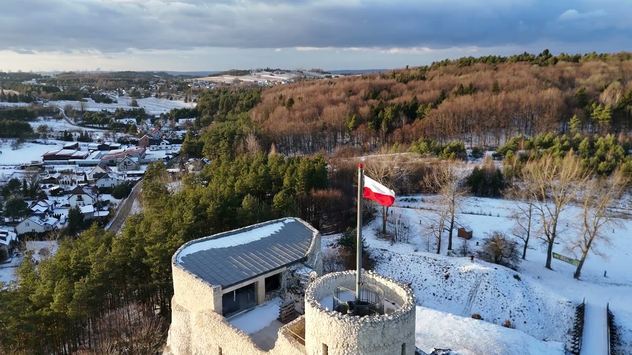 Rabsztyn Castle drone view 2
