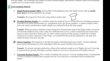 Math 119: 1.4 Sampling Methods