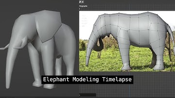 Elephant Modeling | Blender Timelapse