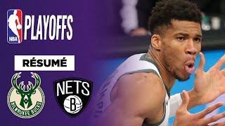 RESUME VF NBA - Les Bucks poussent les Nets au Game 7 !