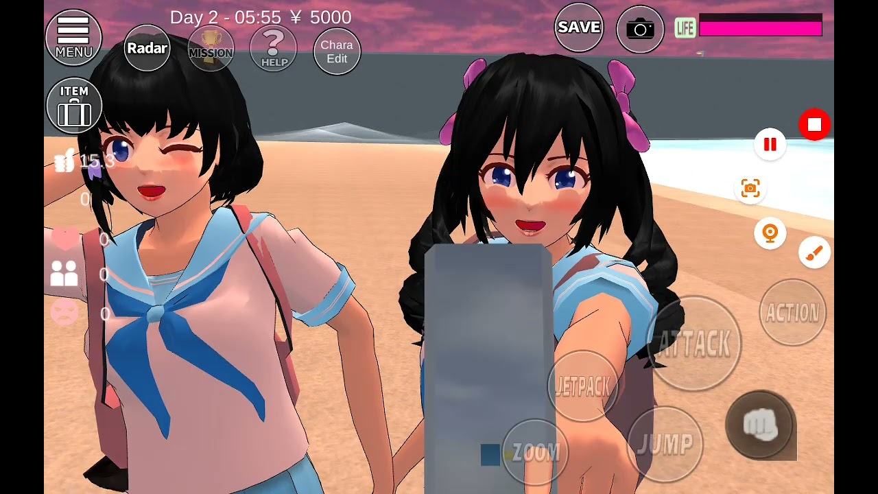 အချစ်ဆုံးသူငယ်ချင်း၂ ယောက်အကြောင်း ❤️ #sakuraschoolsimulator #ရင် 