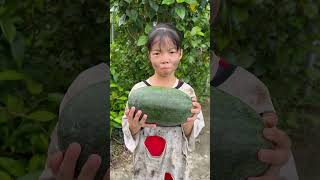 Watermelon prank🍉 with cute kid 😱😭👧🏻🤣 ✅❤️🚀🍭👩🏻 #funny video #funny #lollipop candy #love #food #cute