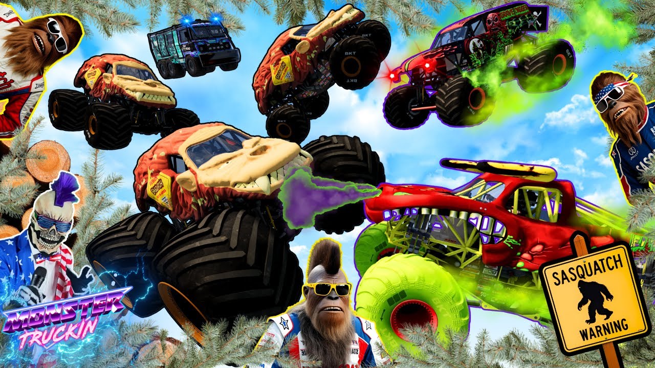 Monster Jam INSANE Racing, Freestyle and High Speed Jumps #80 | BeamNG Drive | Grave Digger