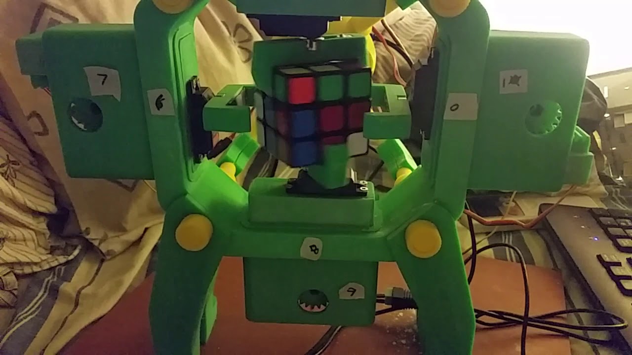 "Flo's Revenge" 3D printed Rubiks Cube Solver Project - YouTube