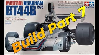 Tamiya 1/12 Scale Martini Brabham BT44B Build Part 7 Formula 1 Car
