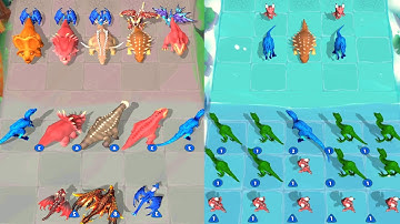 Merge Dragon Fusion Battle : Dinosaur Master Merge Monster 💩 - Max Level Gameplay