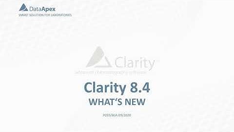 What is new in Clarity 8.4