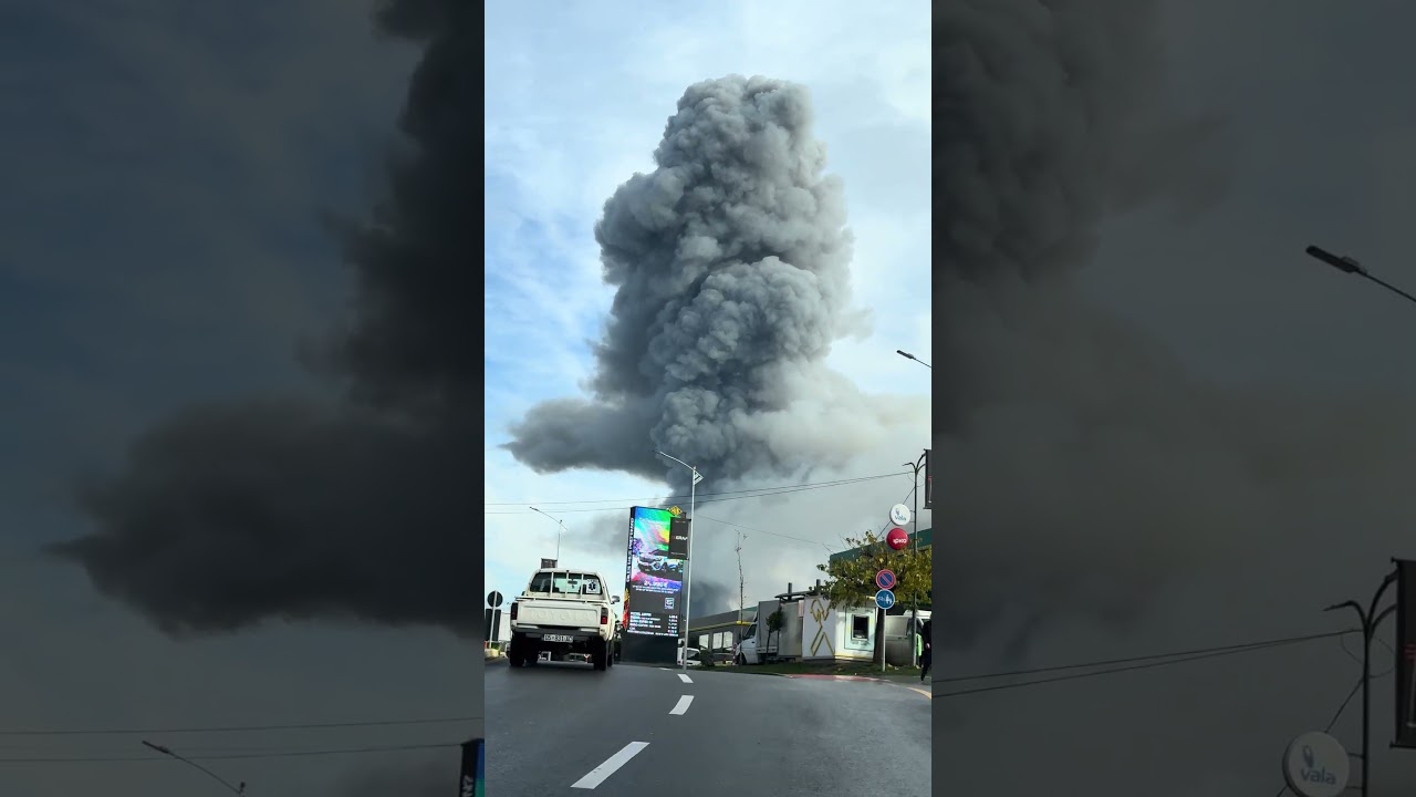 Huge Explosion in Ferizaj, Kosovo – Caught on Camera