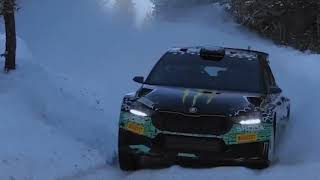 Pre Tes For Rally Sweden 2024 | Motorsport Skoda Fabia Rs Rally2