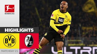 Comfortable Win For BVB! | Borussia Dortmund - Freiburg 3-0 | Highlights | Matchday 21 - Bundesliga