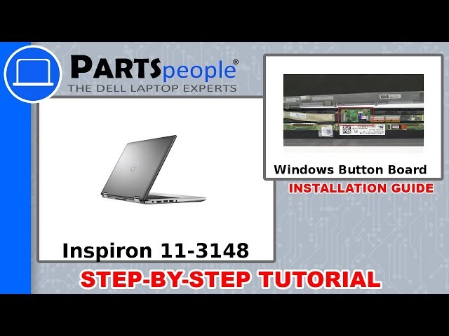 Dell Inspiron 11-3148 (P20T002) Windows Button Board How-To Video