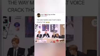 MARK VOICE CRACK (FT. NCT DREAM) and renjun laugh