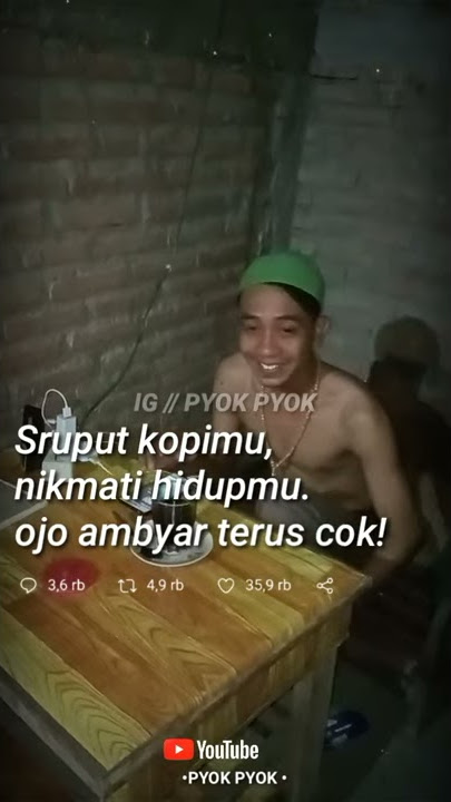 Ngopi disek ben gak gendeng