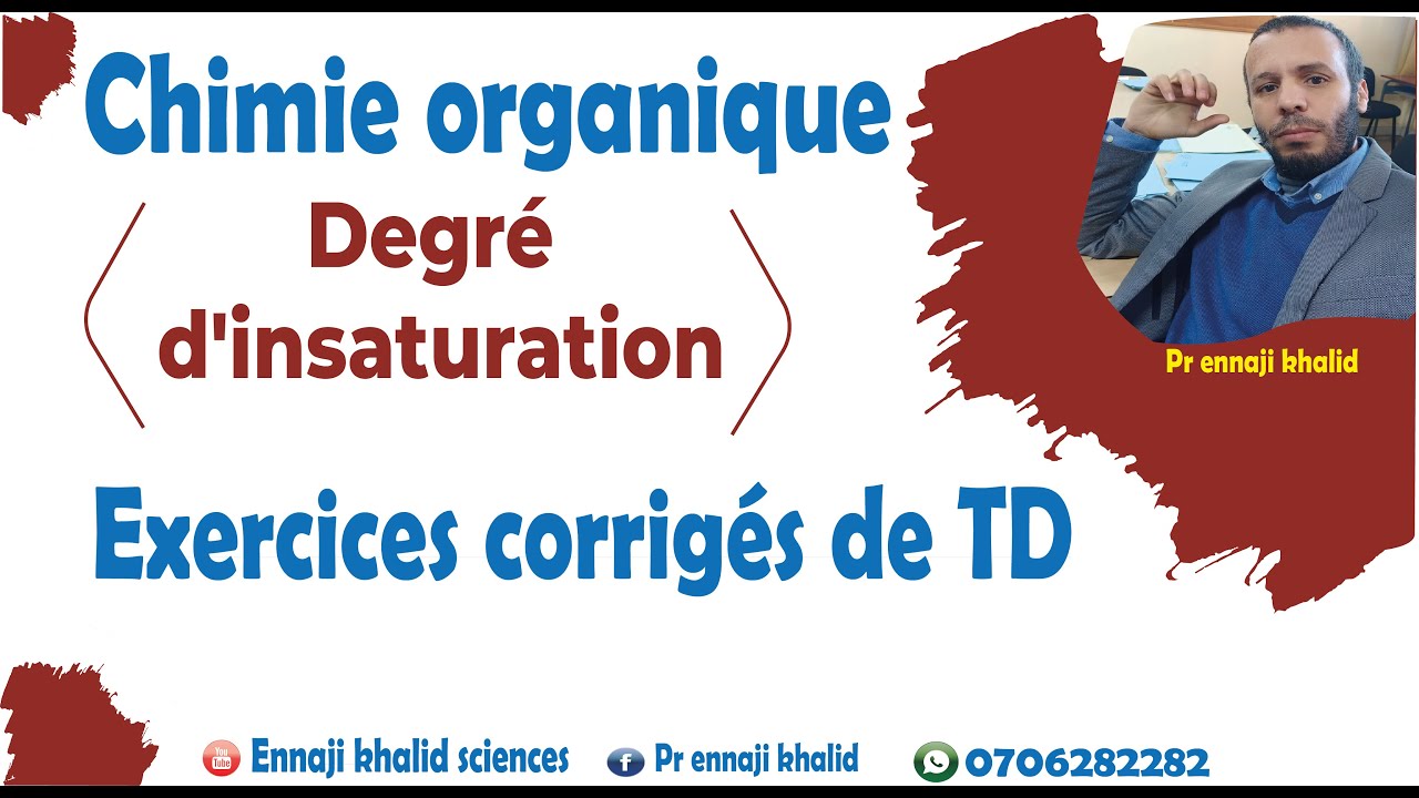 Degré d'insaturation cours et exercices corrigés YouTube — free download