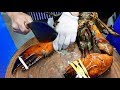 Korean Street Food - GIANT LOBSTER SASHIMI Chili Butter Korea