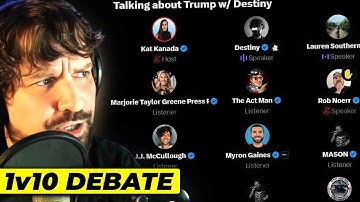 Destiny Stumps Every Conservative Influencer In HEATED 1v10 Bloodsport Debate