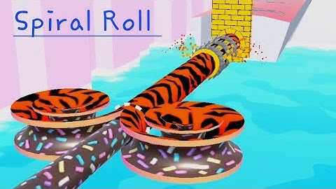 Spiral Roll | Very satisfying and relaxing ASMR slicing game 28