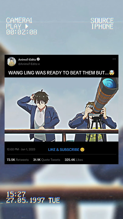 Wang Ling watching sun rong 🤩 || The daily life of immortal king