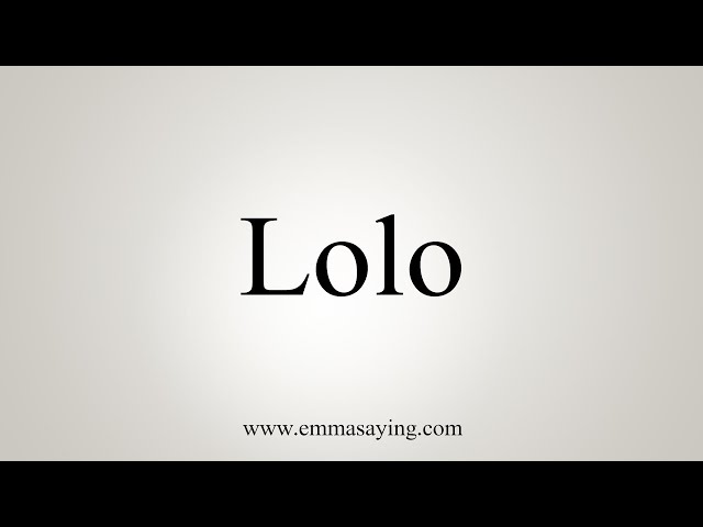 LOLO Meaning In Urdu - LOLO English to Urdu - LOLO Word Translation