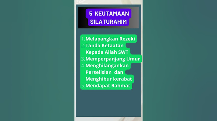 5 Keutamaan Silaturahmi