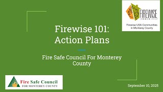 Firewise 101: California 3-Year Action Plan