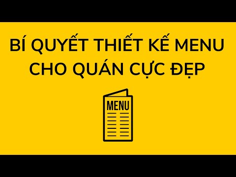 Bí quyết thiết kế menu cho quán cực đẹp trong 5 phút bằng Canva | Học Viện Quán