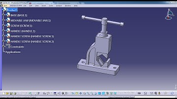 PIPE VICE ASSEMBLY CATIA V5- PART 3