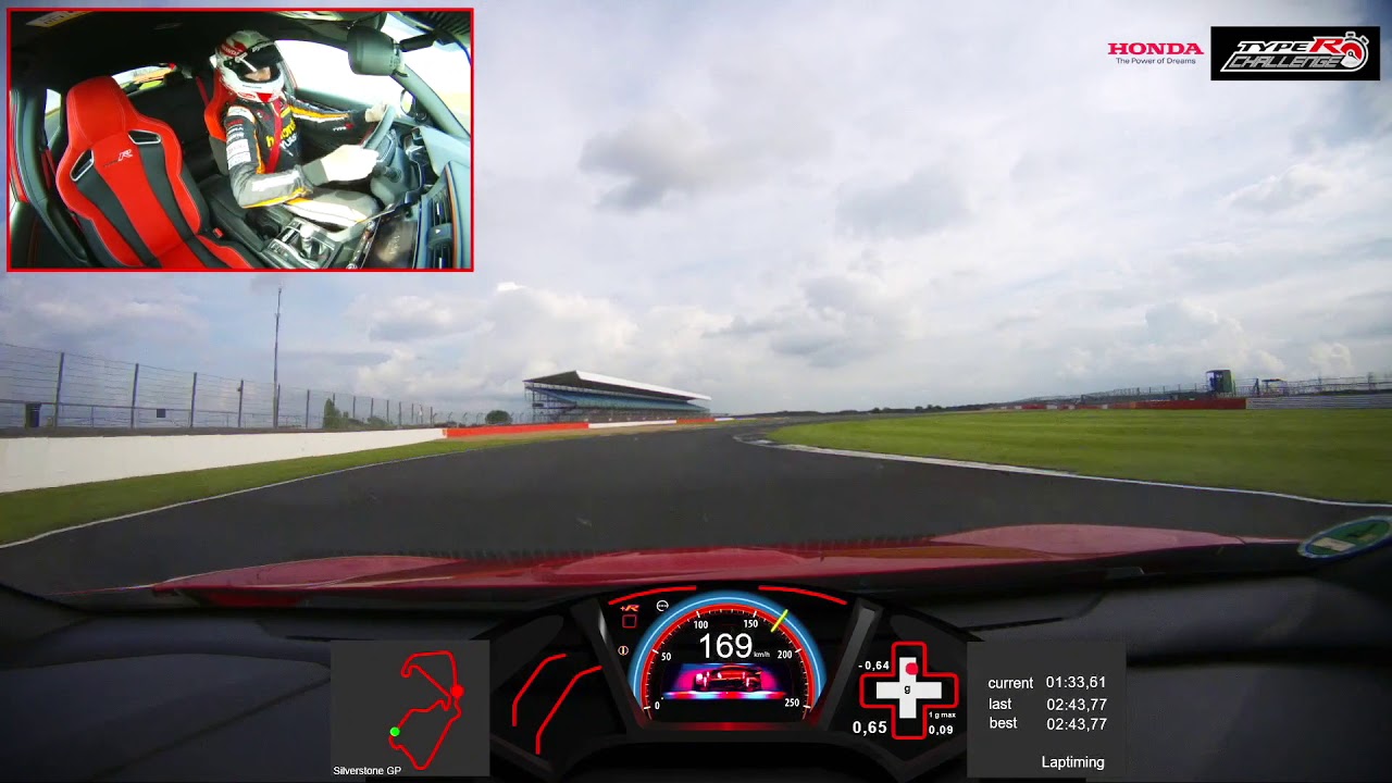 Type R Challenge - Silverstone - Matt Neal Lap record on board