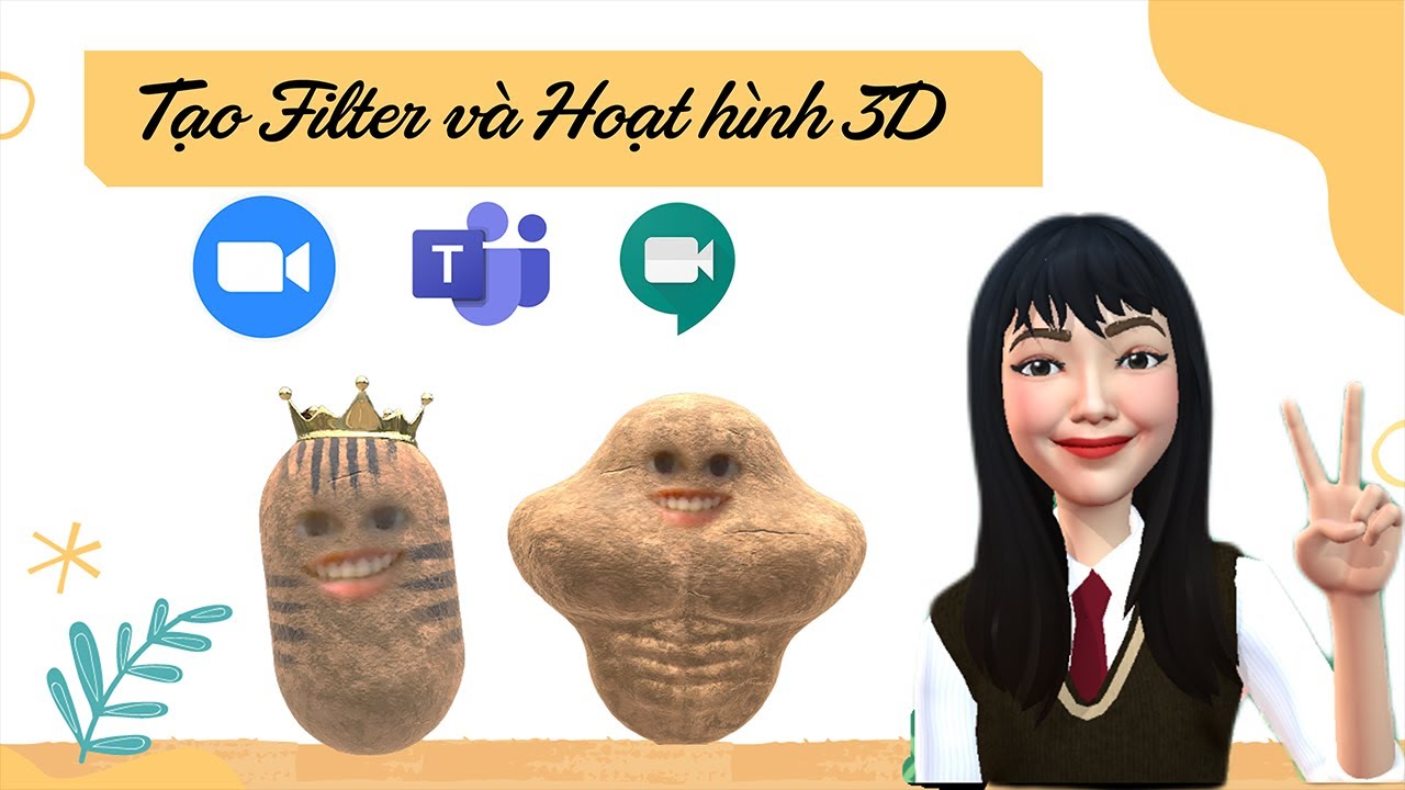 Dùng Filter và biến thành nhân vật hoạt hình với Zoom, Microsoft Teams và Google Meet