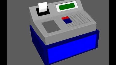 Autodesk Maya 3D Animation Modelling  l  Cafe - Cashier (Part 1)